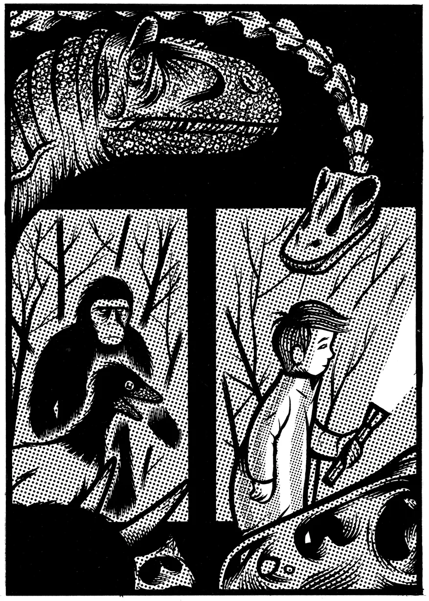 Illustration intérieure de Les démons du muséum — 1