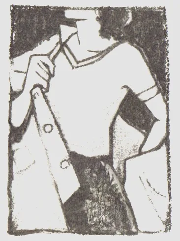 Illustration intérieure de Les mains bleues — 1